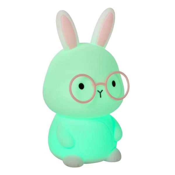 Lucide PINCHA RABBIT - Lampe de table Rechargeable Chambres d'enfant - Batterie/Piles - LED 3 StepDim - Rvb - Blanc | Essential - détail 3